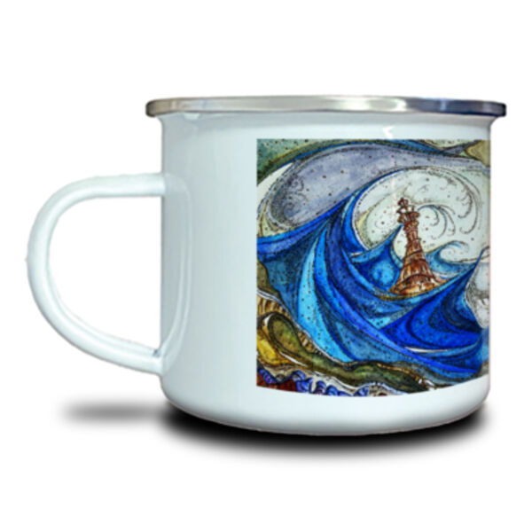 Storm on Gower Enamel Mug Thumbnail