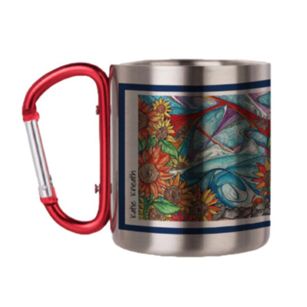 Sunflowers and Cwm Ivy Lighthouse Carabiner Thumbnail